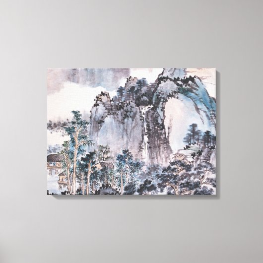 山に住む キャンバスプリント (正面)