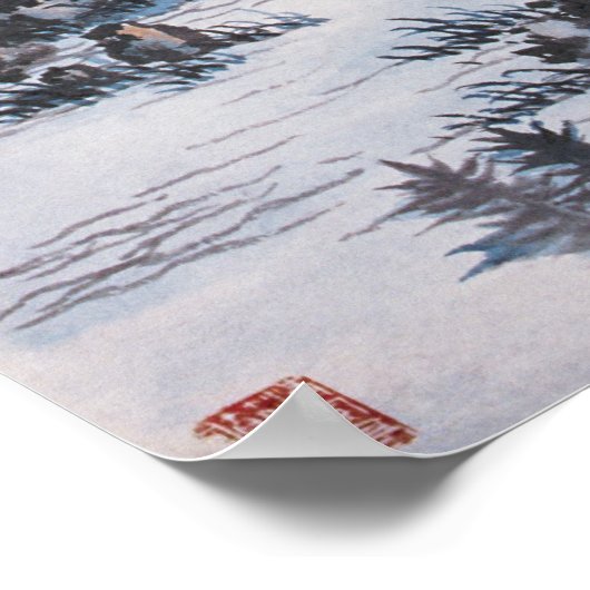 山に住む ポスター (角)