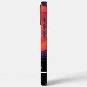 山に囲まれた夕暮れ時に黒馬が駆ける Case-Mate iPhoneケース (裏面 / 左)