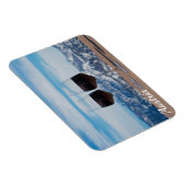 山に対して赤ワインのグラスを2つ マグネット (右側)