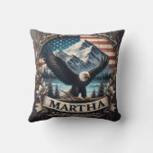 山に広がるワシ クッション (裏面)