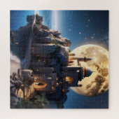 山に座るイスラムの城 ジグソーパズル (横)