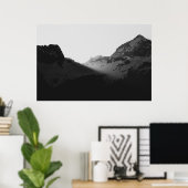 山に日光が当たる ポスター (ホームオフィス)