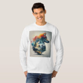 山に棲む狼 Tシャツ (正面フル)