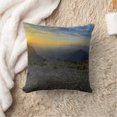 山に沈む太陽 クッション (ブランケット)