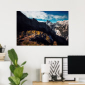 山に畏敬の念を抱いて ポスター (ホームオフィス)