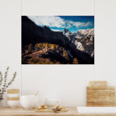 山に畏敬の念を抱いて ポスター (キッチン)