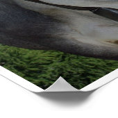 山に鐘を打つ牛 ポスター (角)