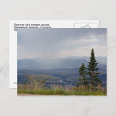 山に降る夏の雨のポストカード ポストカード (正面/裏面)