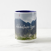 山に雨雲が立つ マグカップ (中央)