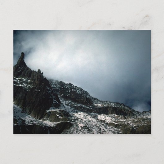 山に露出するハート ポストカード (正面)