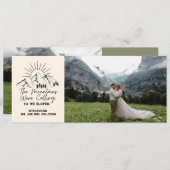 山に駆けて結婚しよう 招待状 (正面/裏面)