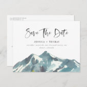 山のお祝い日付はがきを保存 案内ポストカード (正面/裏面)