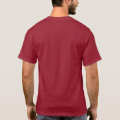 山のせせらぎと雄大な秋の狐 Tシャツ (裏面)