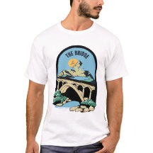 山のそばの橋" ネイチャーラバーズTシャツ