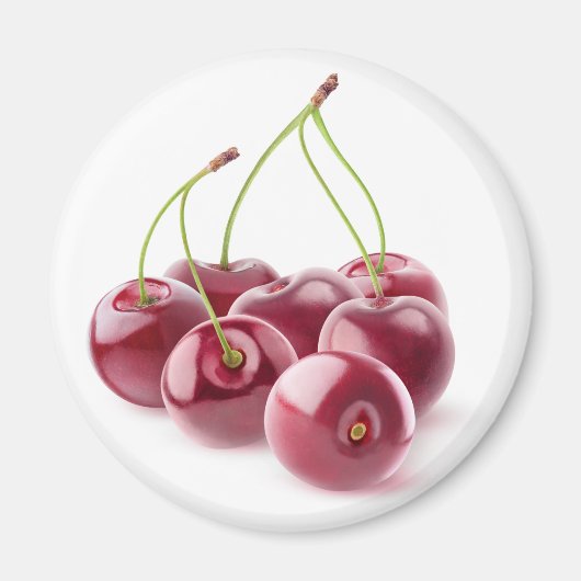 山のようなさくらんぼ マグネット (正面)