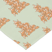 山のようなオレンジ色のロードコーン ショートテーブルランナー (コーナー)