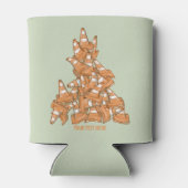 山のようなオレンジ色のロードコーン 缶クーラー (裏面)