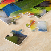 山のようなカラフルの羽 ジグソーパズル (側面)