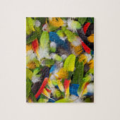 山のようなカラフルの羽 ジグソーパズル (縦)