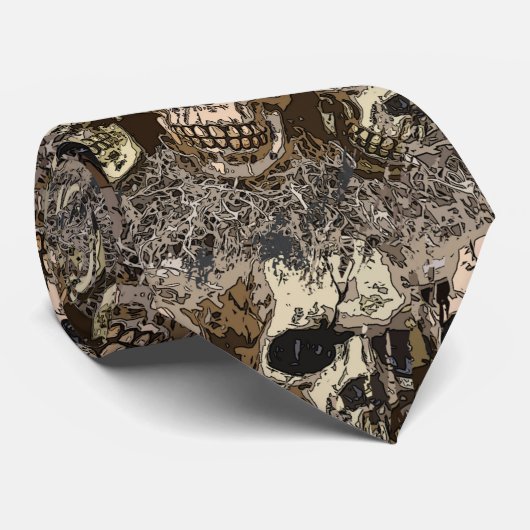 山のようなスカル ネクタイ (ロール)