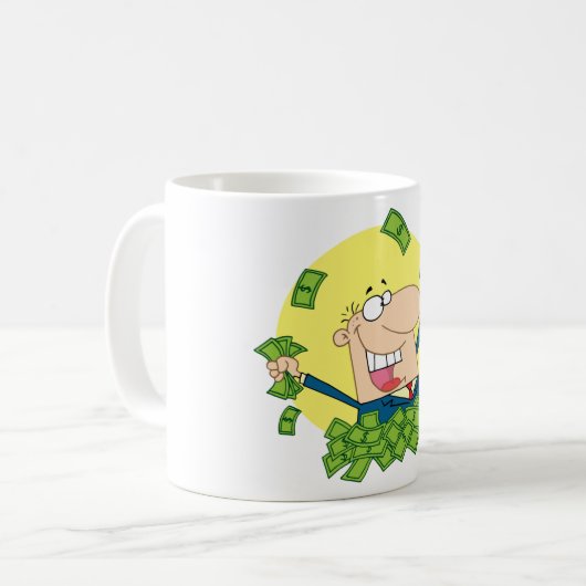 山のような金のマグカップ コーヒーマグカップ (正面左)