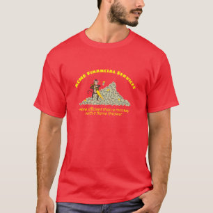 山のように燃える火炎放射器を持つサル Tシャツ