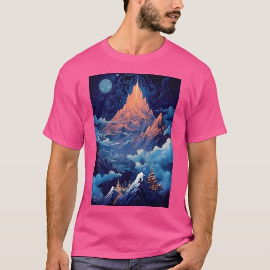 山のアクティブ Tシャツ (正面)
