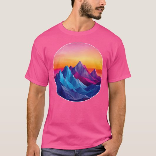 山のアクティブ Tシャツ (正面)