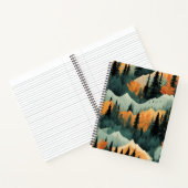 山のアートパターン ノートブック (内部)