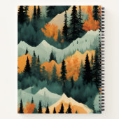 山のアートパターン ノートブック (裏面)