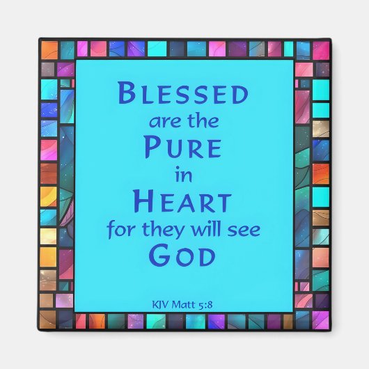 山のイエスの説教から第六の福音 マグネット (正面)