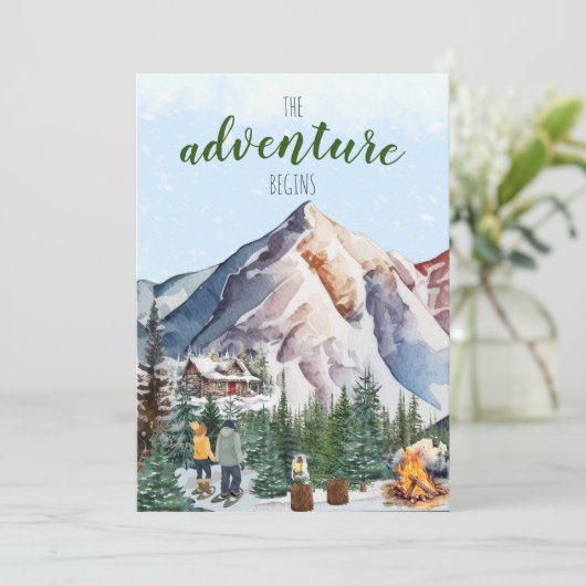 山のウィンター ロッジでの冒険が始まる 招待状 (スタンド正面)