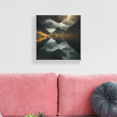 山のエコー キャンバスプリント (インサイチュ (リビング))