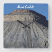 山のガーフィールドの時計 スクエア壁時計 (正面)