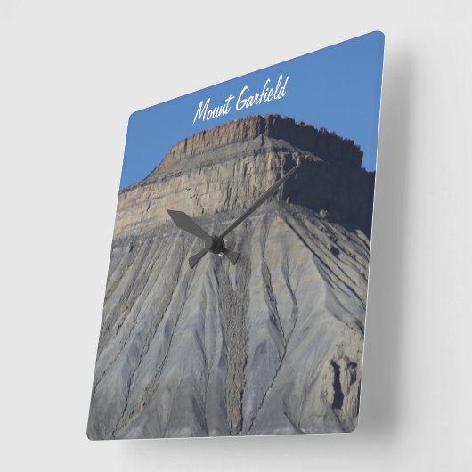 山のガーフィールドの時計 スクエア壁時計 (傾斜)