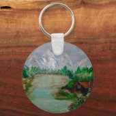 山のキャビン キーホルダー (正面)