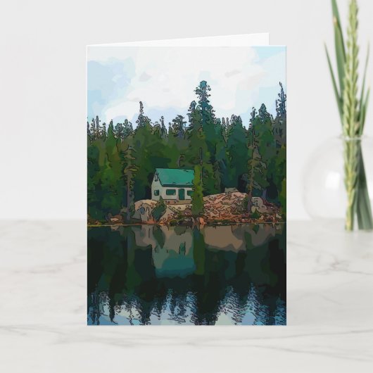 山のキャビン 招待状 (正面)