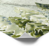 山のキャンプ素朴松のシーティングプランポスター ポスター (角)