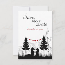 山のクマたちよ、結婚式の日を覚えておいて！ ウェディング発表 セーブザデート