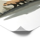 山のクマ ポスター (角)