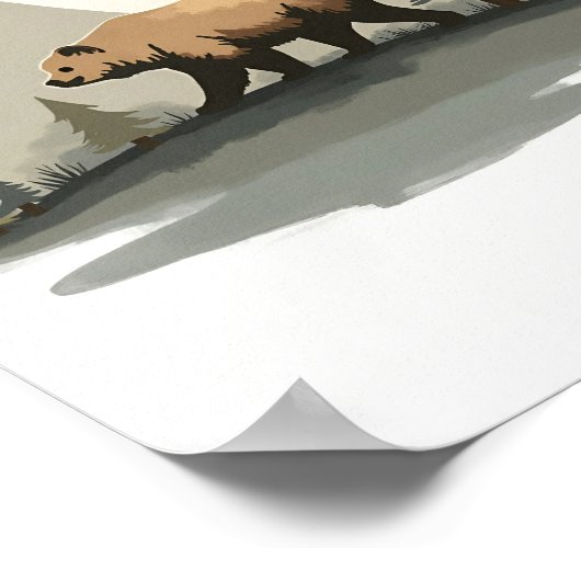 山のクマ ポスター (角)