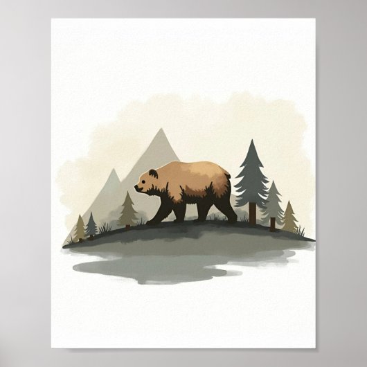 山のクマ ポスター (正面)