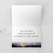 山のクリスマススター シーズンカード (内部)