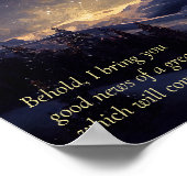 山のクリスマススター ポスター (角)