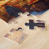 山のクリスマスマーケット – カスタム ジグソーパズル (側面)