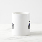 山のグラフィックハイキング コーヒーマグカップ (中央)