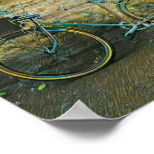 山のサイクリングギフト ポスター (角)