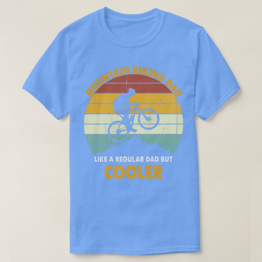 山のサイクリングパパ通常のパパのようだが Tシャツ (デザイン正面)
