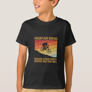 山のサイクリングマウンテンバイクmtbオフロード tシャツ